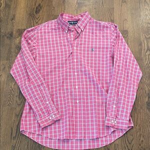 Ralph Lauren Pink Checkered Casual Shirt